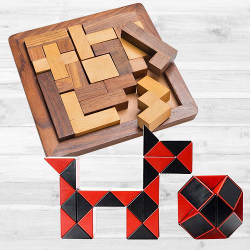 Wonderful Wooden Jigsaw Puzzle with Cubelelo ShengShou Snake Cube