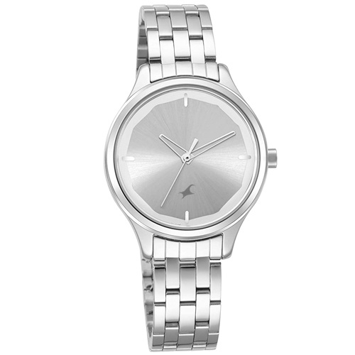 Stylish Fastrack Casual Silver Dial Womens Watch