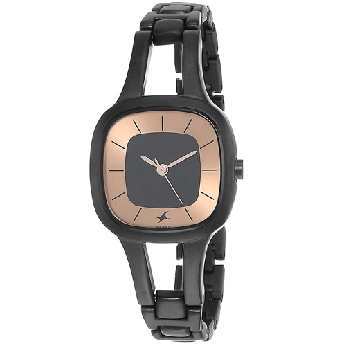 Alluring Fastrack Analog Rose Gold Dial Womens Wach