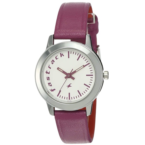 Beautiful Fastrack Fundamentals White Dial Ladies Analog Watch