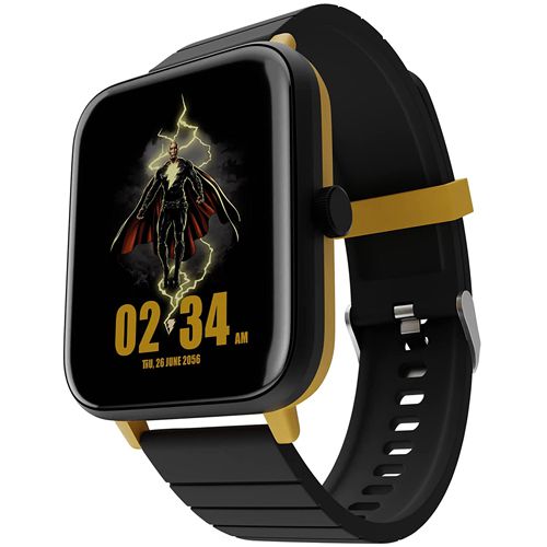 New ZEBRONICS DC Black ADAM Edition DRIP Smartwatch